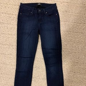 Paige skinny ankle jeans, size 25